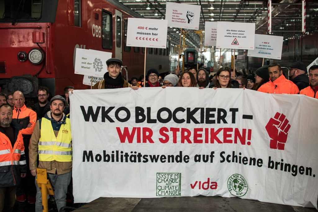 Solidarität mit Eisenbahner_innen-Streiks